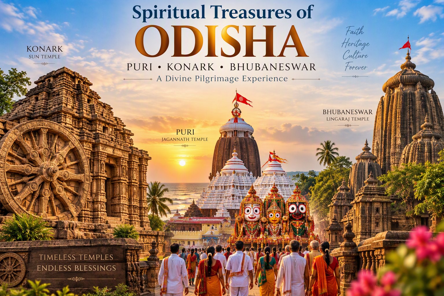 Spiritual Treasures of Odisha: Puri, Konark & Bhubaneswar | A Divine Pilgrimage Tour from Kerala